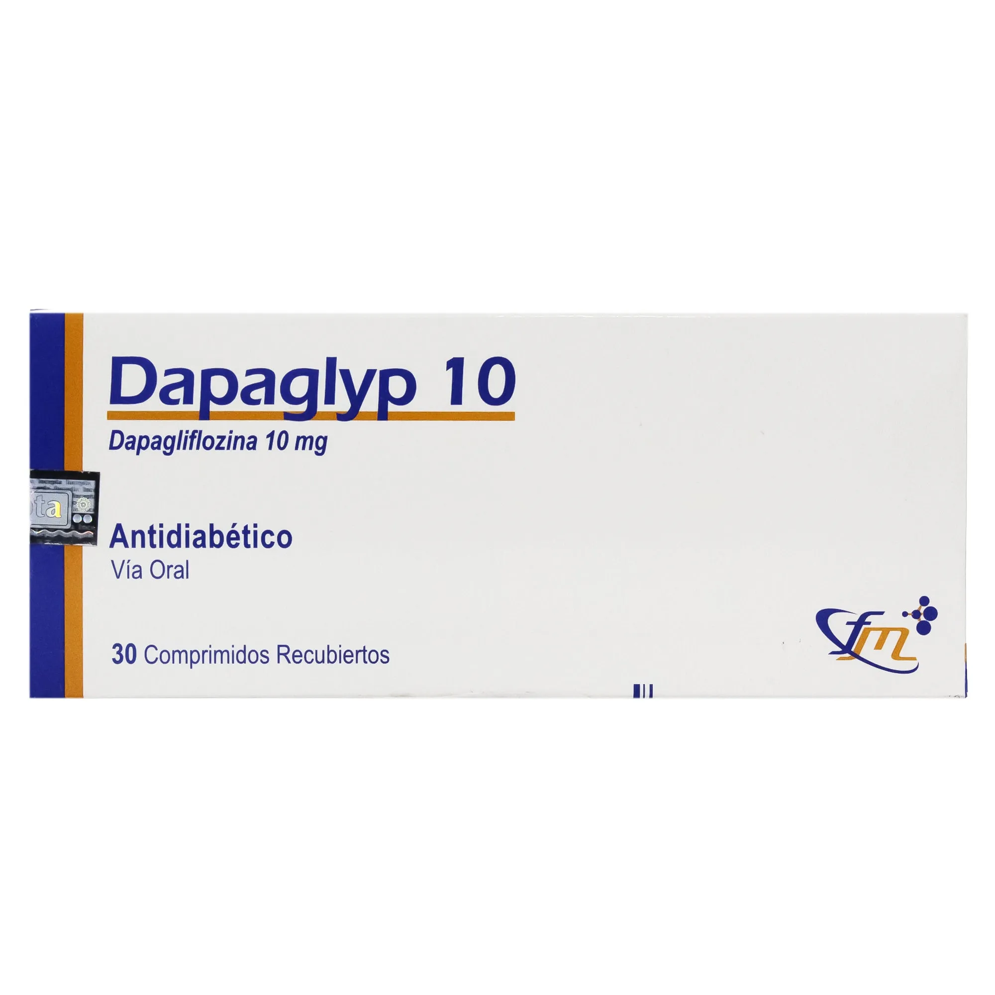 DAPA 10 DAPAGLIFLOZINA 10 MG CAJA X 30 COMPRIMIDOS - Ecofarma
