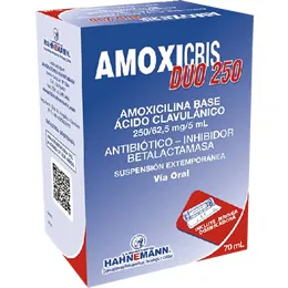 AMOXICRIS DUO 250 SUSPENCION FCO X 70 ML - Ecofarma
