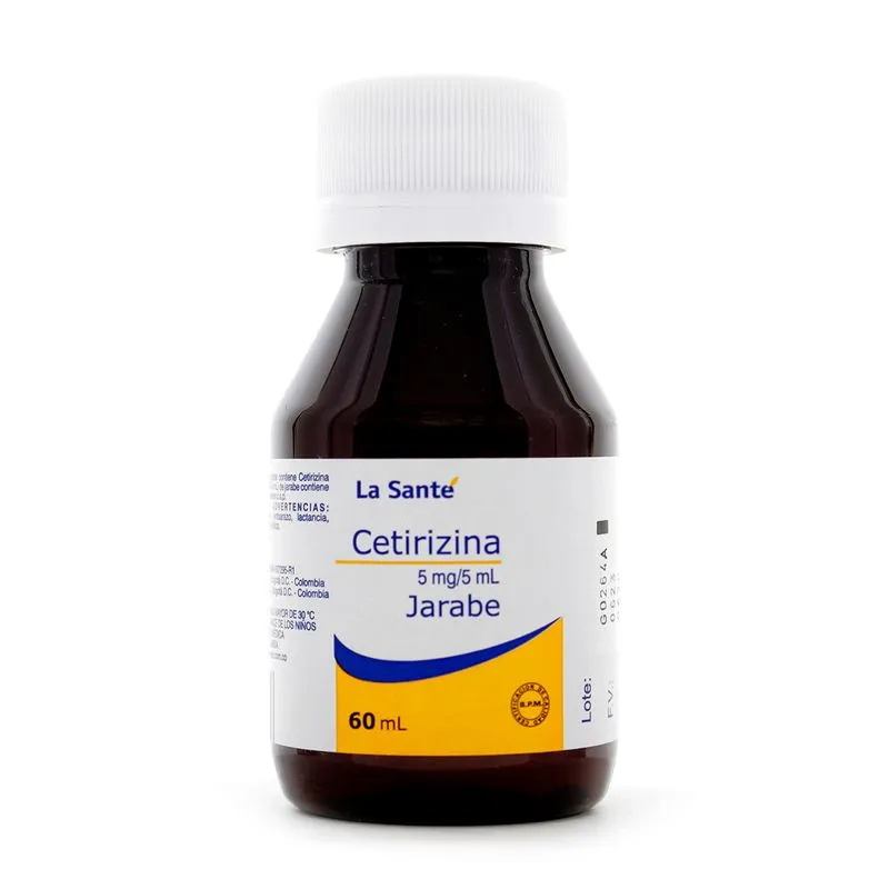 CETIRIZINA 5 MG/5 ML JARABE X 60 ML LA SANTE - Ecofarma