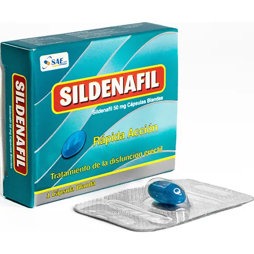 SILDENAFIL 50 MG CAJA X 1 CAPSULA BLANDA - Ecofarma