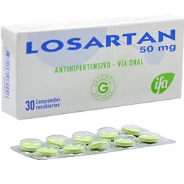 LOSARTAN POTASICO 50 MG CAJA X 30 COMPRIMIDOS - Ecofarma