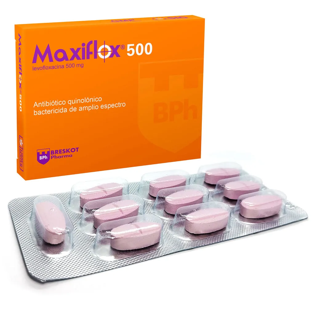 MAXIFLOX 500 MG CAJA X 10 COMPRIMIDOS - Ecofarma