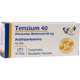 TENSIUM 40 MG CAJA X 30 COMPRIMIDOS - Ecofarma