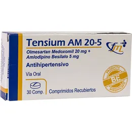 TENSIUM AM 20/5 CAJA X 30 COMPRIMIDOS - Ecofarma