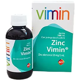 ZINC VIMIN JARABE FCO X 100 ML - Ecofarma