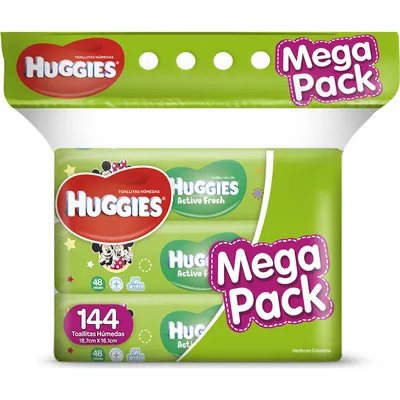 TOALLITAS HUMEDAS HUGGIES MEGA PACK X 3 - Ecofarma