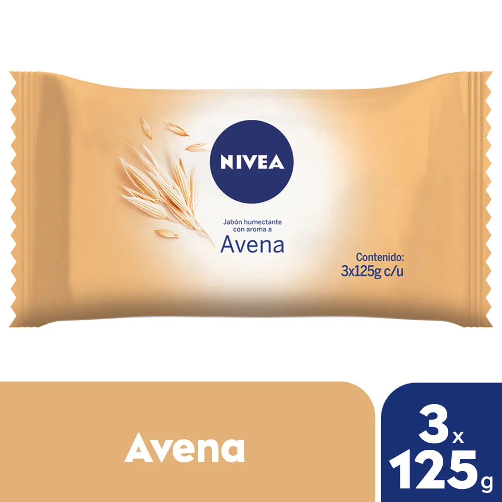 JABON NIVEA AVENA PACK X 3 UNID. - Ecofarma