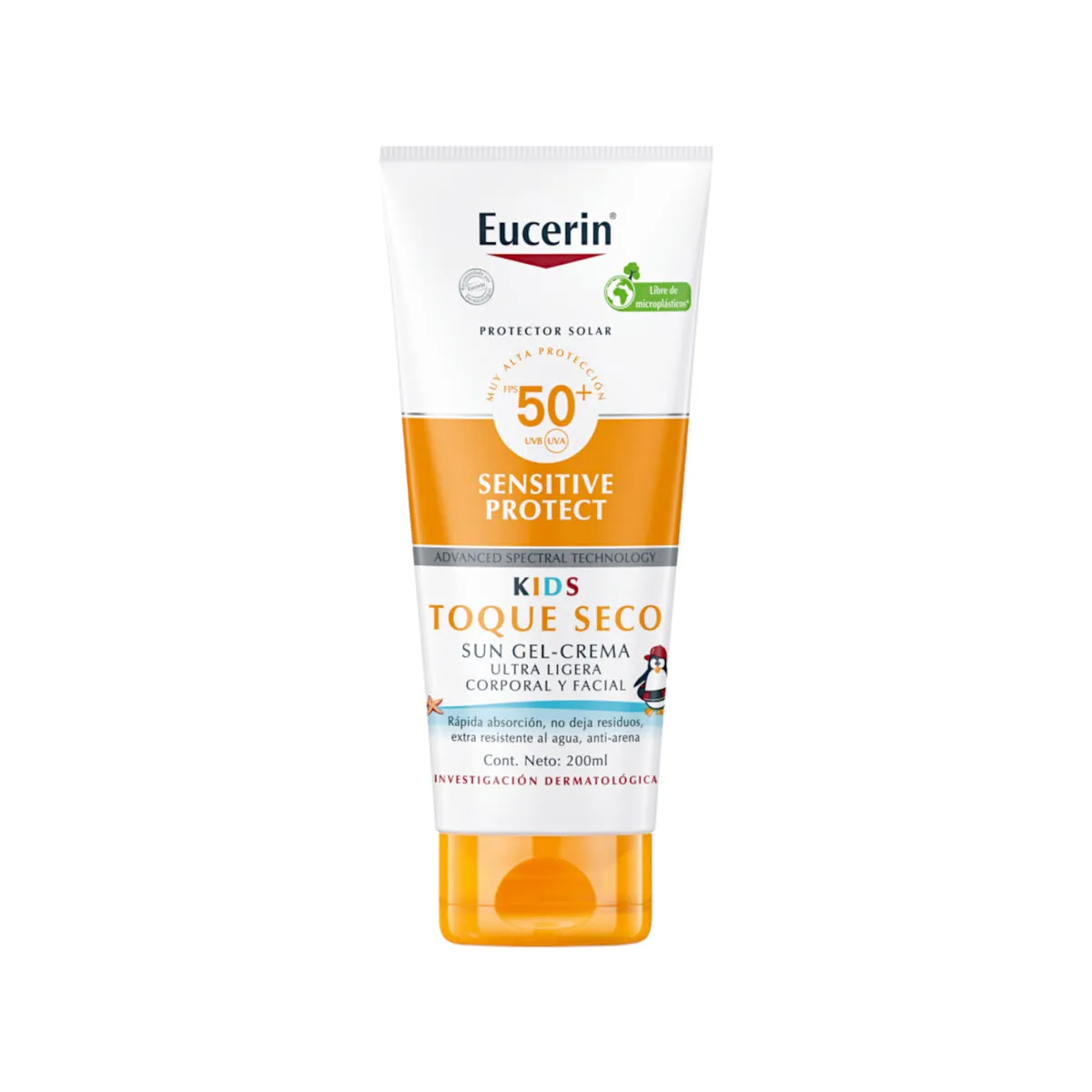 EUCERIN SUN GEL CREMA KIDS TOQUE SECO X 200 ML - Ecofarma