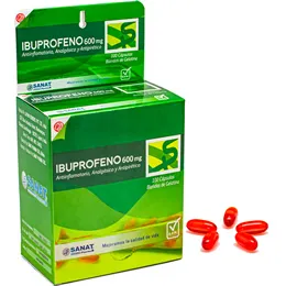 IBUPROFENO 600 MG CAJA X 100 CAPSULAS - Ecofarma