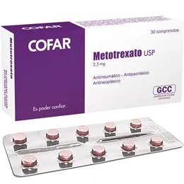 METOTREXATO 2.5 MG CAJA X 30 COMPRIMIDOS - Ecofarma