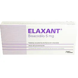 ELAXANT BISACODILO 5 MG COMPRIMIDOS CAJA X 50 COMPRIMIDOS - Ecofarma