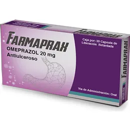 FARMAPRAX OMEPRAZOL 20 MG CAJA X 30 CAPSULAS - Ecofarma