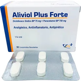 ALIVIOL PLUS FORTE 75/750 MG CAJA X 30 COMPRIMIDOS - Ecofarma