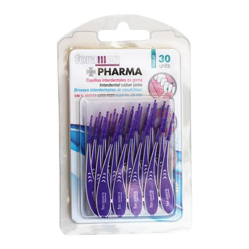 FORAMEN SOFTPICKS INTERDENTALES DE GOMA X 30 - Ecofarma