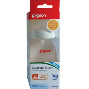 BIBERON PIGEON SOF TOUCH BOCA ANCHA BLANCO 8 OZ /240 ML - Ecofarma