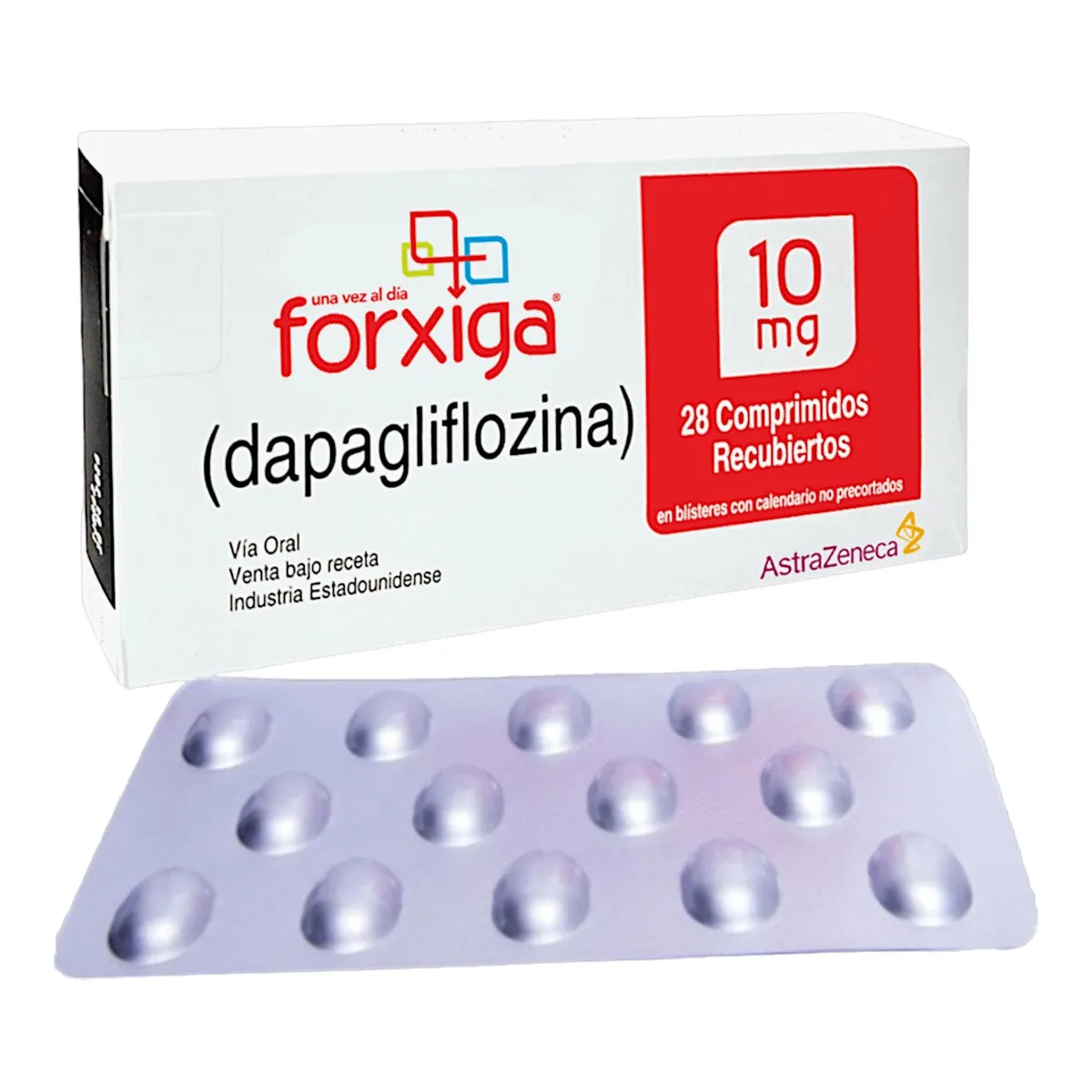 FORXIGA DAPAGLIFOZINA 10 MG CAJA X 28 COMPRIMIDOS - Ecofarma