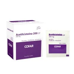 ACETILCISTEINA 200 MG CAJA X 10 SOBRES - Ecofarma