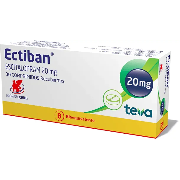 ECTIBAN 20 MG CAJA X 30 COMPRIMIDOS - Ecofarma