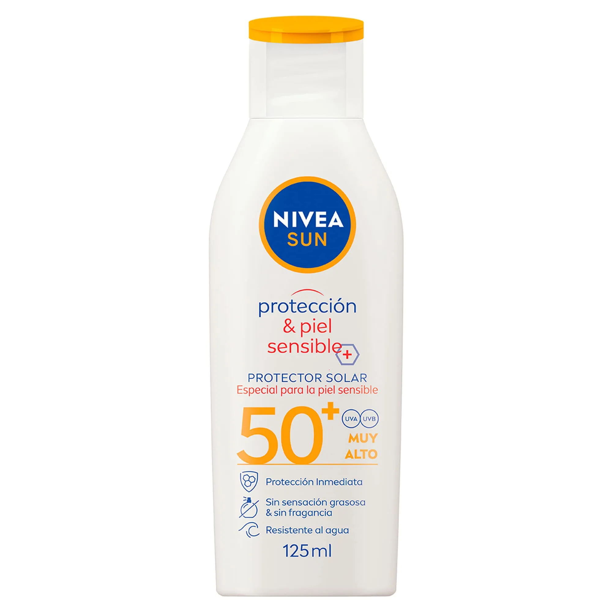 PROTECTOR  SOLAR NIVEA PROTECCION & PIEL SENSIBLE FPS 50 X 125 ML - Ecofarma