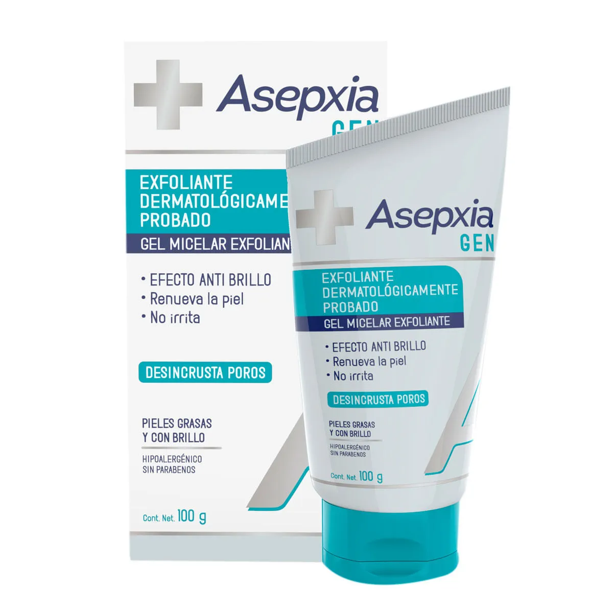 ASEPXIA GEN GEL MICELAR EXFOLIANTE X 100 G - Ecofarma