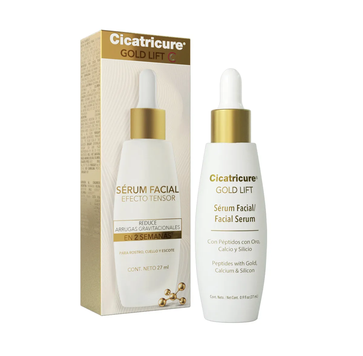 CICATRICURE GOLD LIFT SERUM FACIAL X 27 ML - Ecofarma