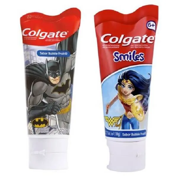 GEL DENTAL COLGATE NIÑOS BATMAN/MUJER MARAVILLA 6+ X 75 ML - Ecofarma