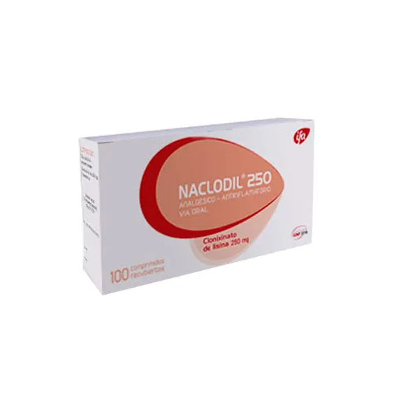 NACLODIL 250 MG CAJA X100 COMPRIMIDOS - Ecofarma