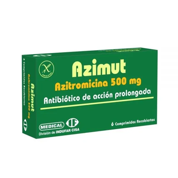 AZIMUT 500 MG CAJA X 6 COMPRIMIDOS - Ecofarma