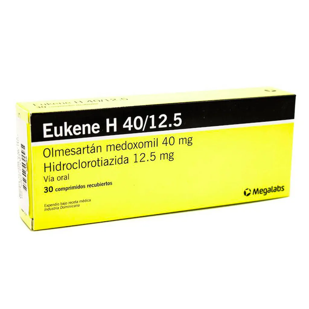 EUKENE H 40/12,5 CAJA X 30 COMPRIMIDOS - Ecofarma