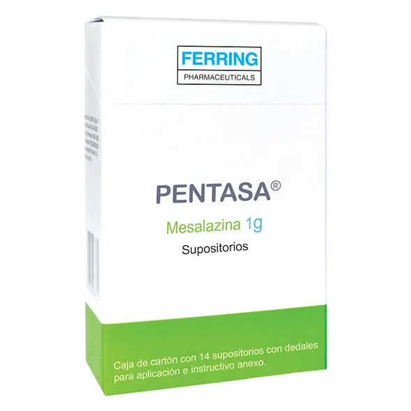 PENTASA 1G MESALAZINA/MESALAZINA CAJA X 14 - Ecofarma
