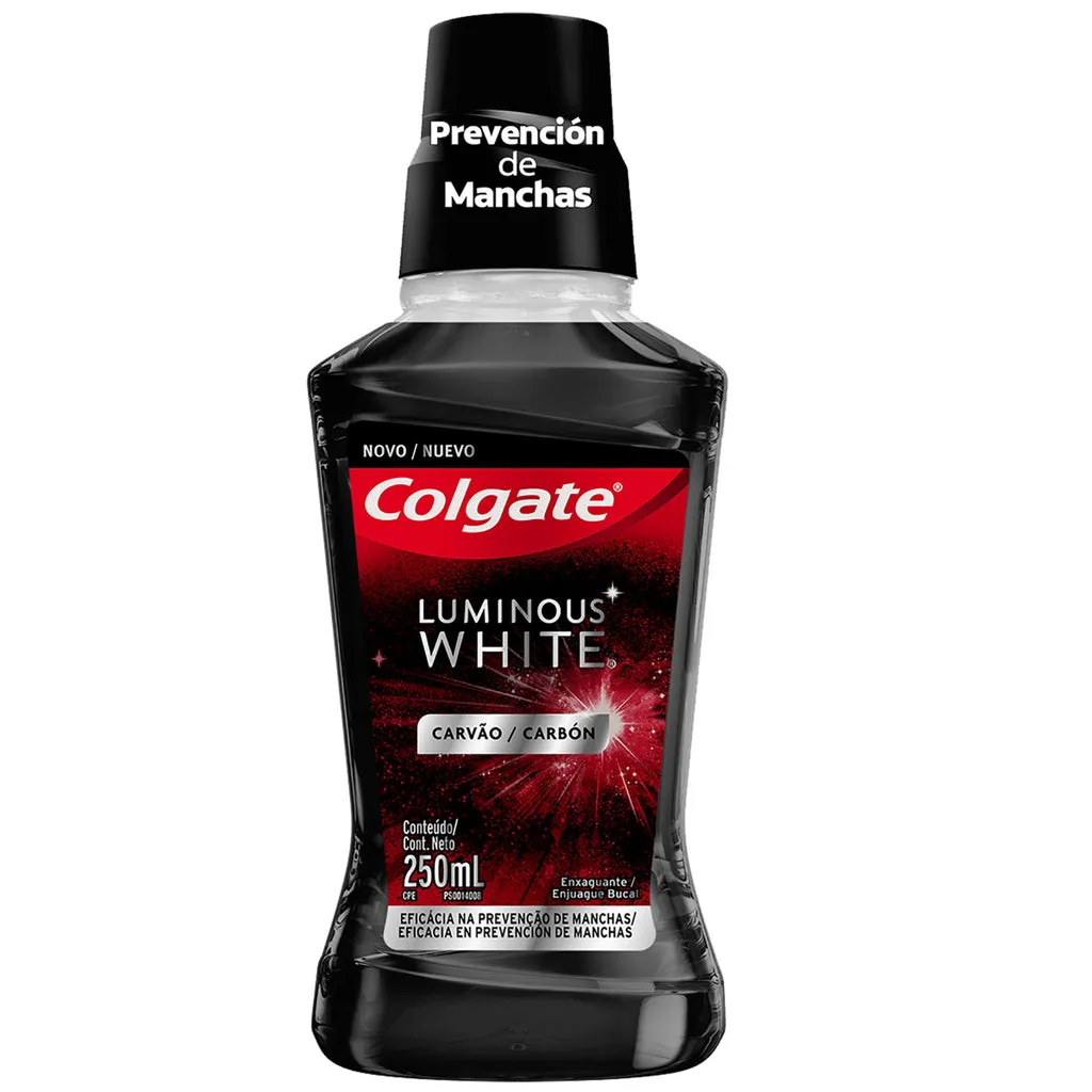ENJUAGUE BUCAL COLGATE LUMINOUS WHITE CARBON 500 ML - Ecofarma