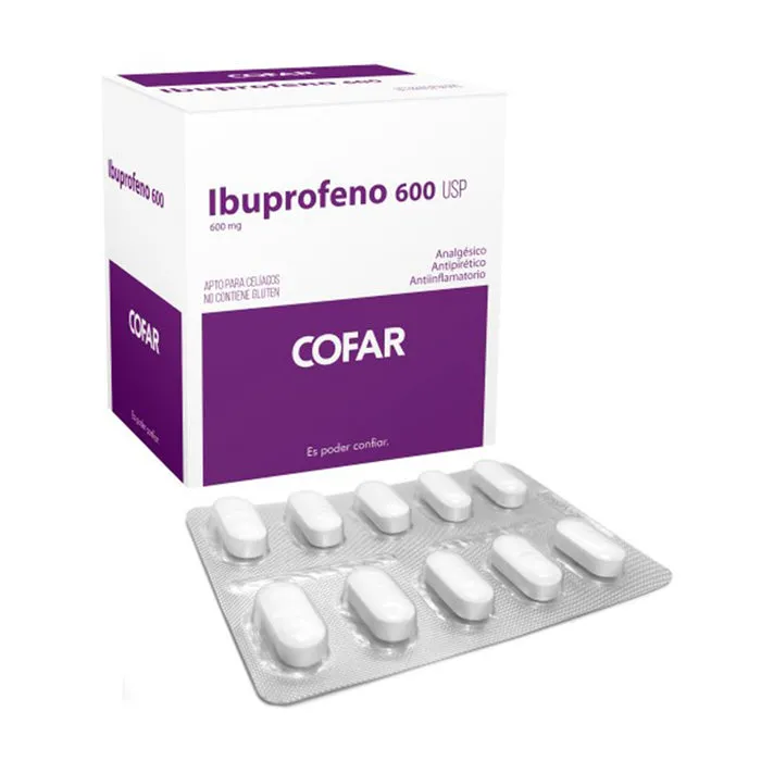 IBUPROFENO 600 MG CAJA X 100 COMPRIMIDOS - Ecofarma