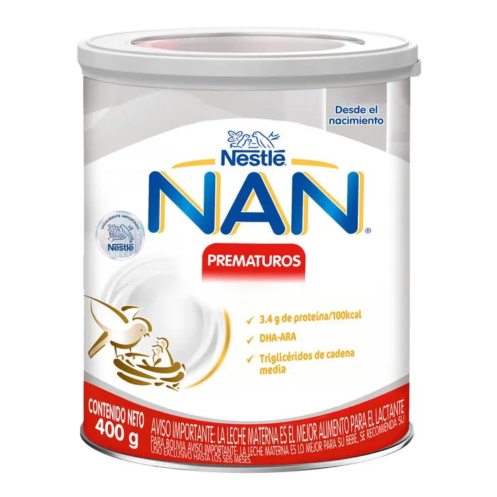 NAN PREMATUROS LATA X 400 GR - Ecofarma