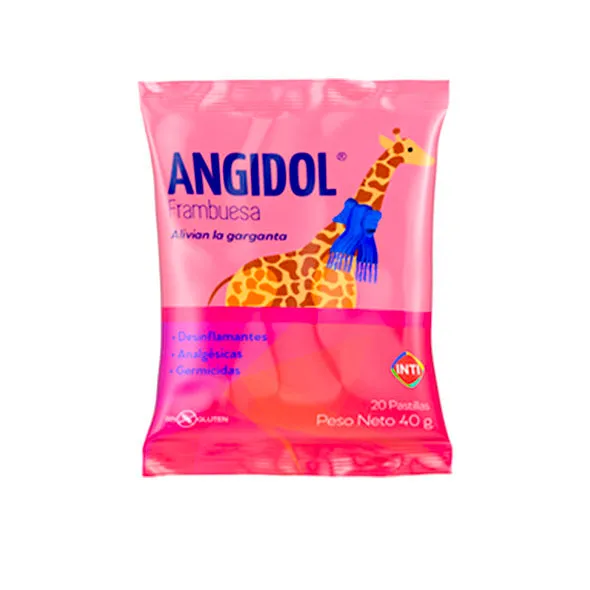 ANGIDOL FRAMBUESA X 20 PASTILLAS - Ecofarma