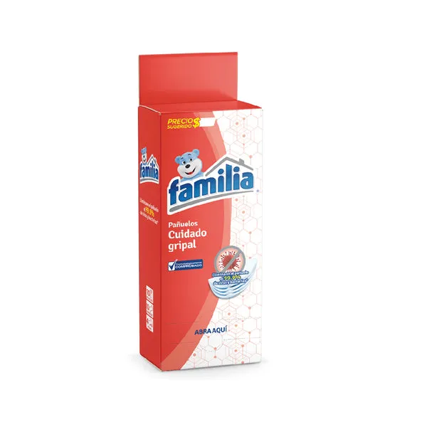 KLEENEX FAMILIA CUIDADO GRIPAL X 10 PAÑITOS - Ecofarma