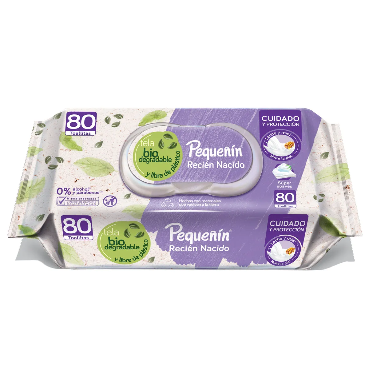 TOALLITAS HUMEDAS PEQUEÑIN RECIEN NACIDO X 80 UNIDADES - Ecofarma