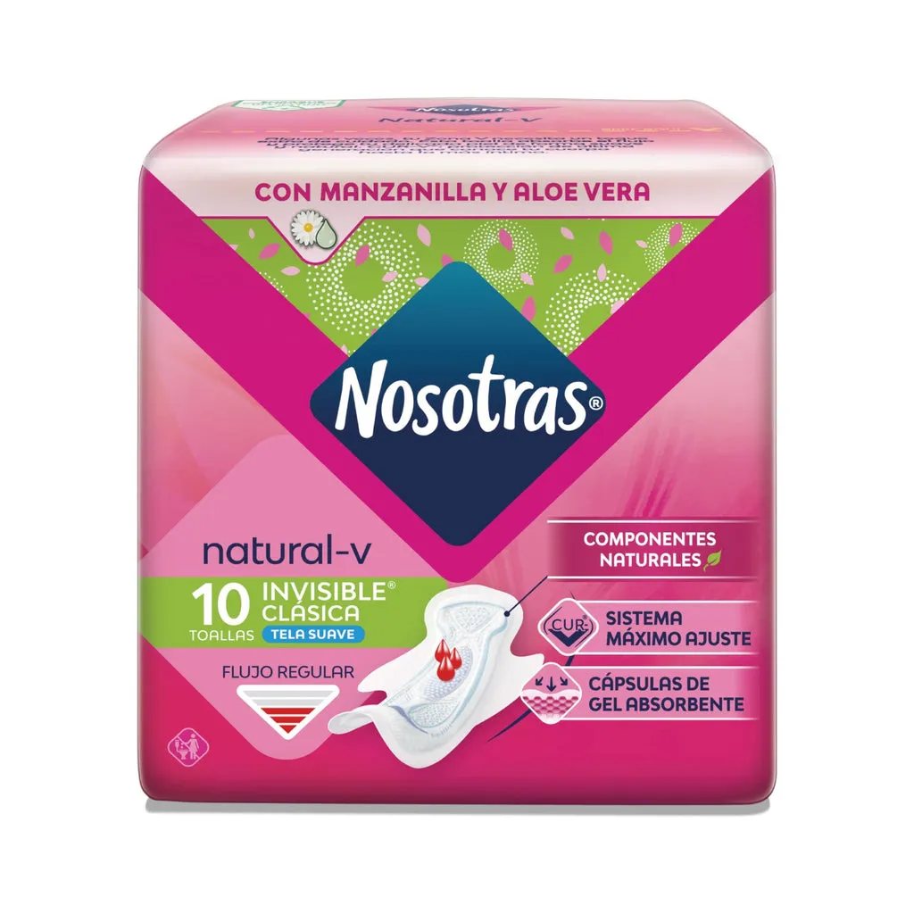 NOSOTRAS INVISIBLE CLASICA X 10 TOALLAS - Ecofarma