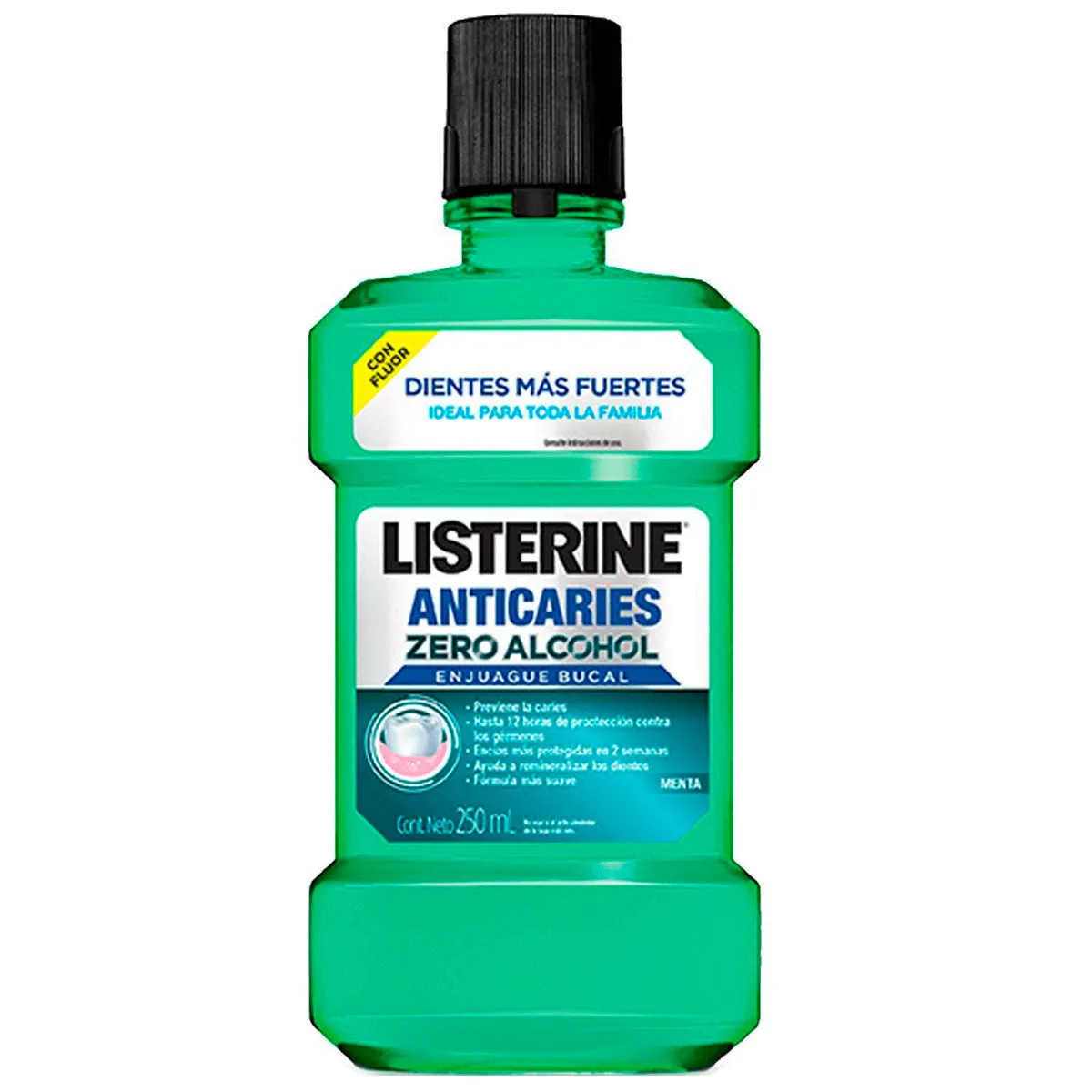 LISTERINE ANTICARIES ZERO ALCOHOL FCO X 250 ML - Ecofarma