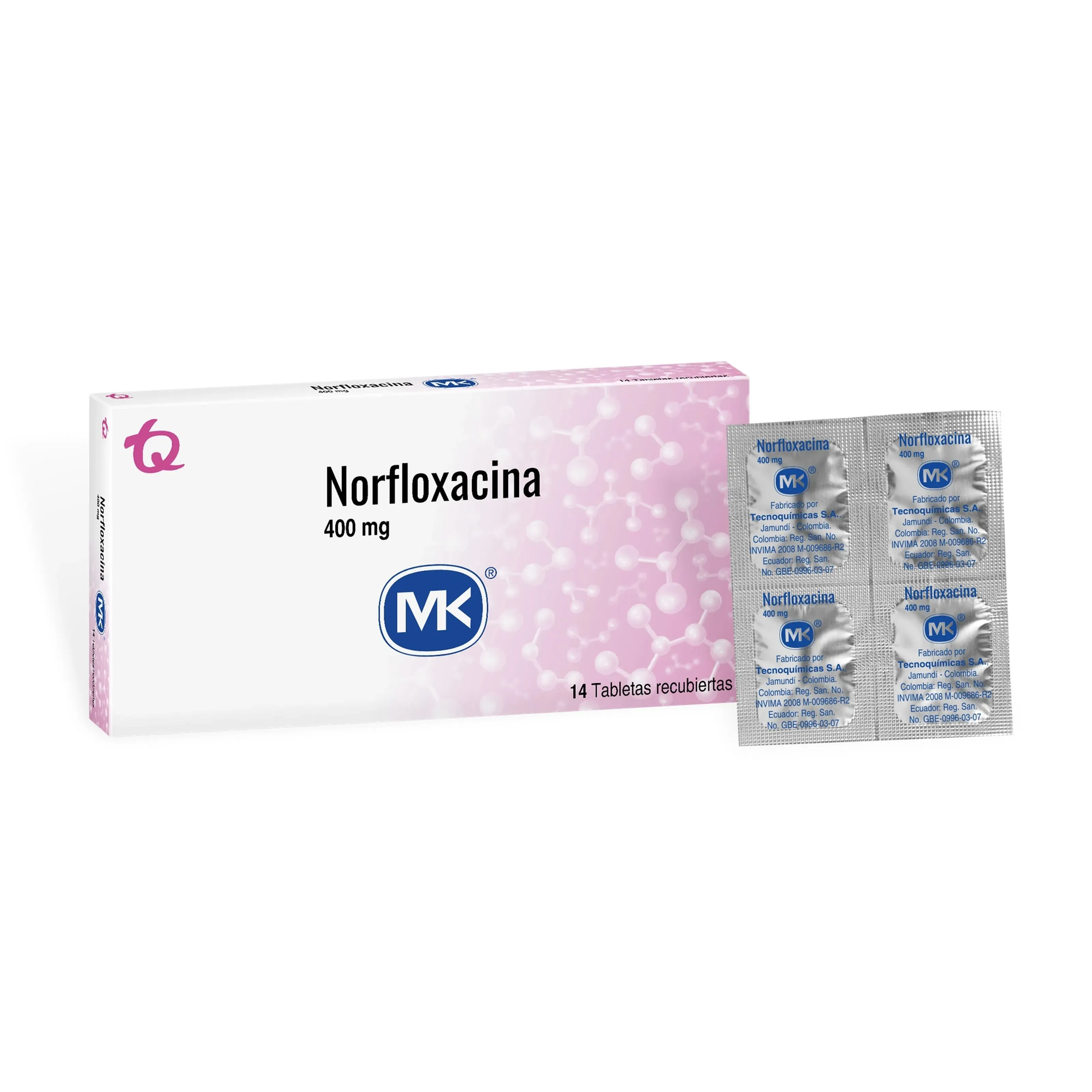 NORFLOXACINA 400 MG CAJA X 50  COMPRIMIDOS - Ecofarma