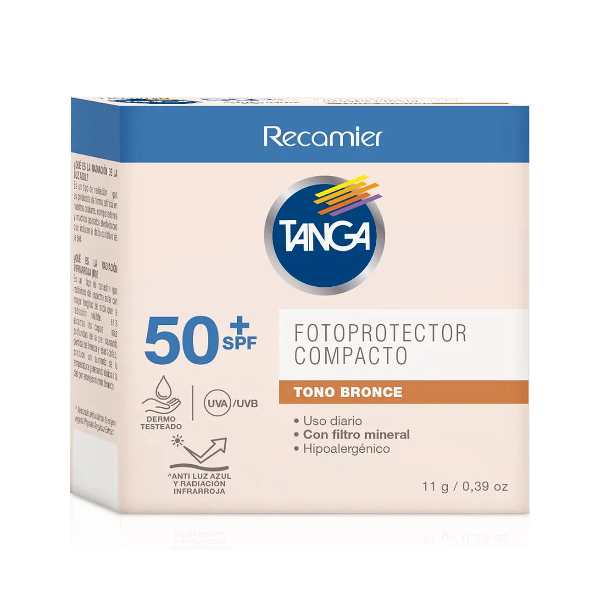 FOTOPROTECTOR COMPACTO TANGA TONO BRONCE FPS 50 X 11 GR - Ecofarma