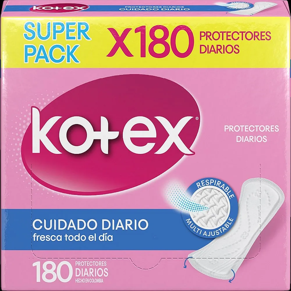 KOTEX DIARIOS CAJA X 180 UNIDADES - Ecofarma