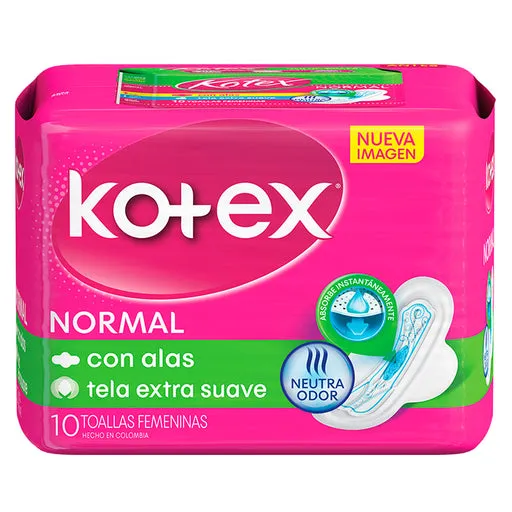 KOTEX NORMAL ALAS X 10 UNID - Ecofarma