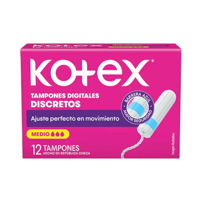 KOTEX TAMPON DIGITAL MEDIO X 12 UNI - Ecofarma