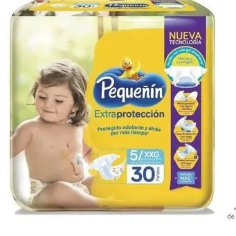 PAÑAL PEQUEÑIN X 32 UNID. TALLA "5/XXG" - Ecofarma