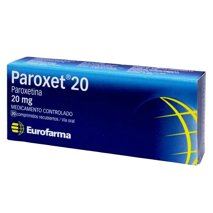 PAROXET 20 CAJA X 30 COMPRIMIDOS - Ecofarma