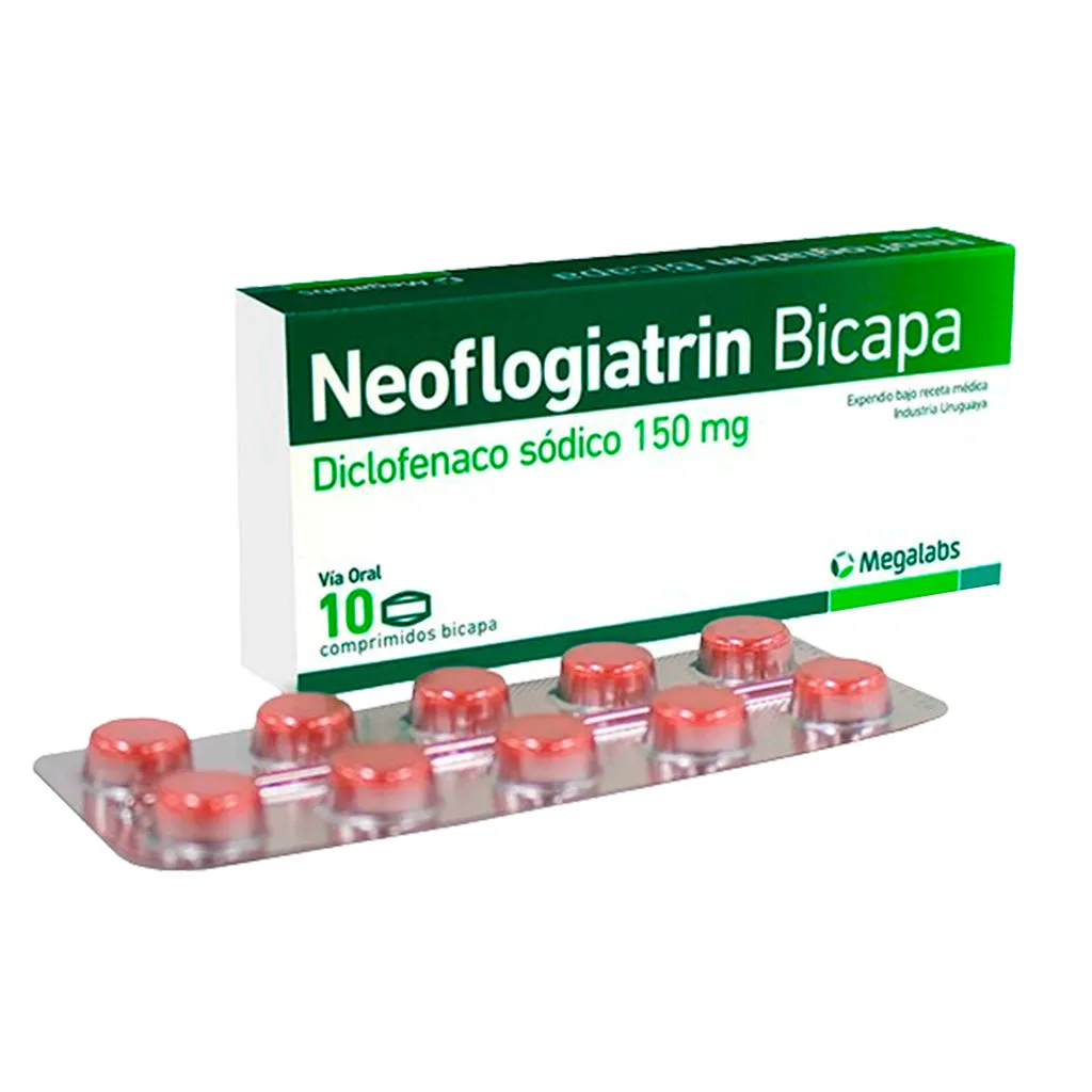 NEOFLOGIATRIN 150 MG BICAPA CAJA X 10 COMPRIMIDOS - Ecofarma