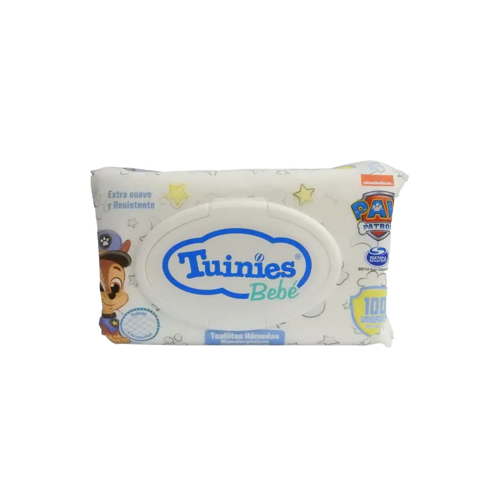 TOALLAS HUMEDAS TUINIES BEBE PAW PATROL X 100 UNID. - Ecofarma