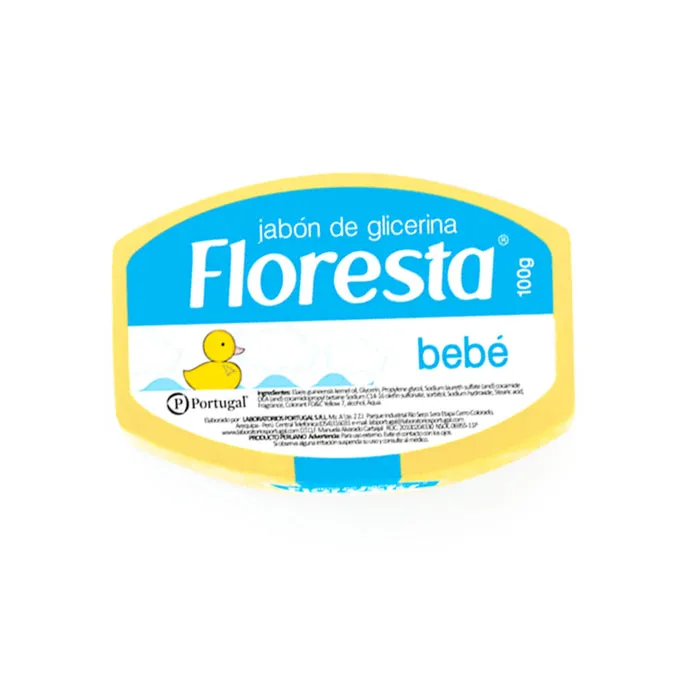 JABON FLORESTA DE GLICERINA BEBE BARRA X 100 GR - Ecofarma