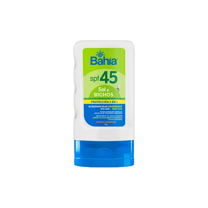 BAHIA BLOQUEADOR SOLAR SPF 45 SOL Y BICHOS X 60 GR - Ecofarma