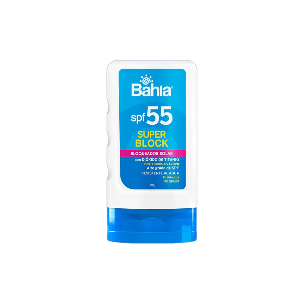 BAHIA BLOQUEADOR SOLAR SUPER BLOCK SPF 55 X 110 G - Ecofarma